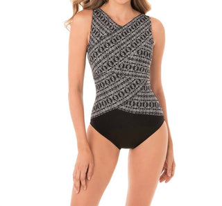 Miraclesuit - Brio Layered High Neck Underwire One Piece Swimsuit