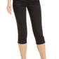 NYDJ Aubrey Crop Slim Straight Leg Jeans - Black