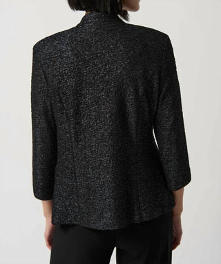 Joseph Ribkoff - Foiled Textured Knit Two-Piece Top Set