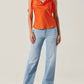 Astr - Allexina Satin Cowl Neck Top