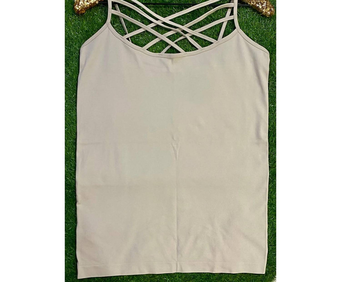 Zenana - Criss-cross Strappy Seamless Cami – Plus