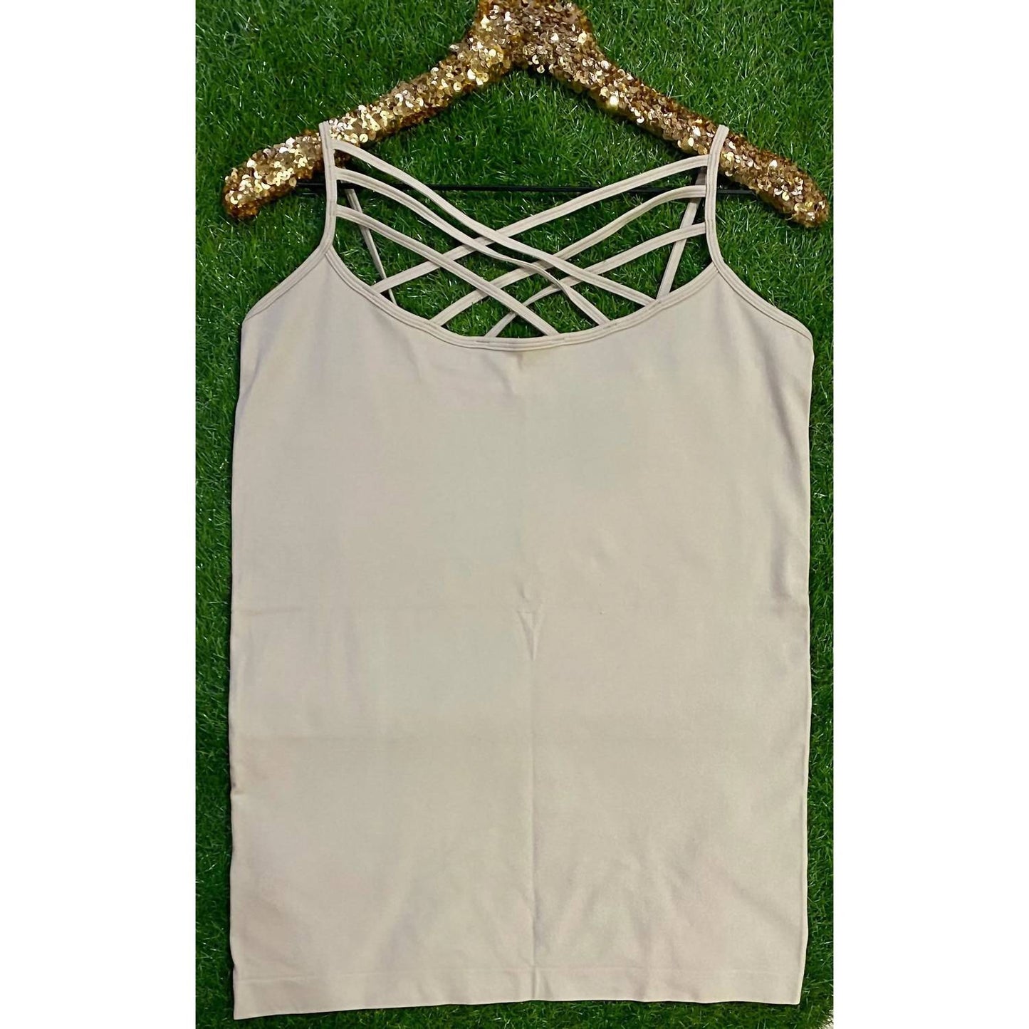 Zenana - Criss-cross Strappy Seamless Cami – Plus