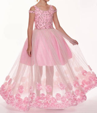 Rachel Allan - 3d Glitter Tulle Dress