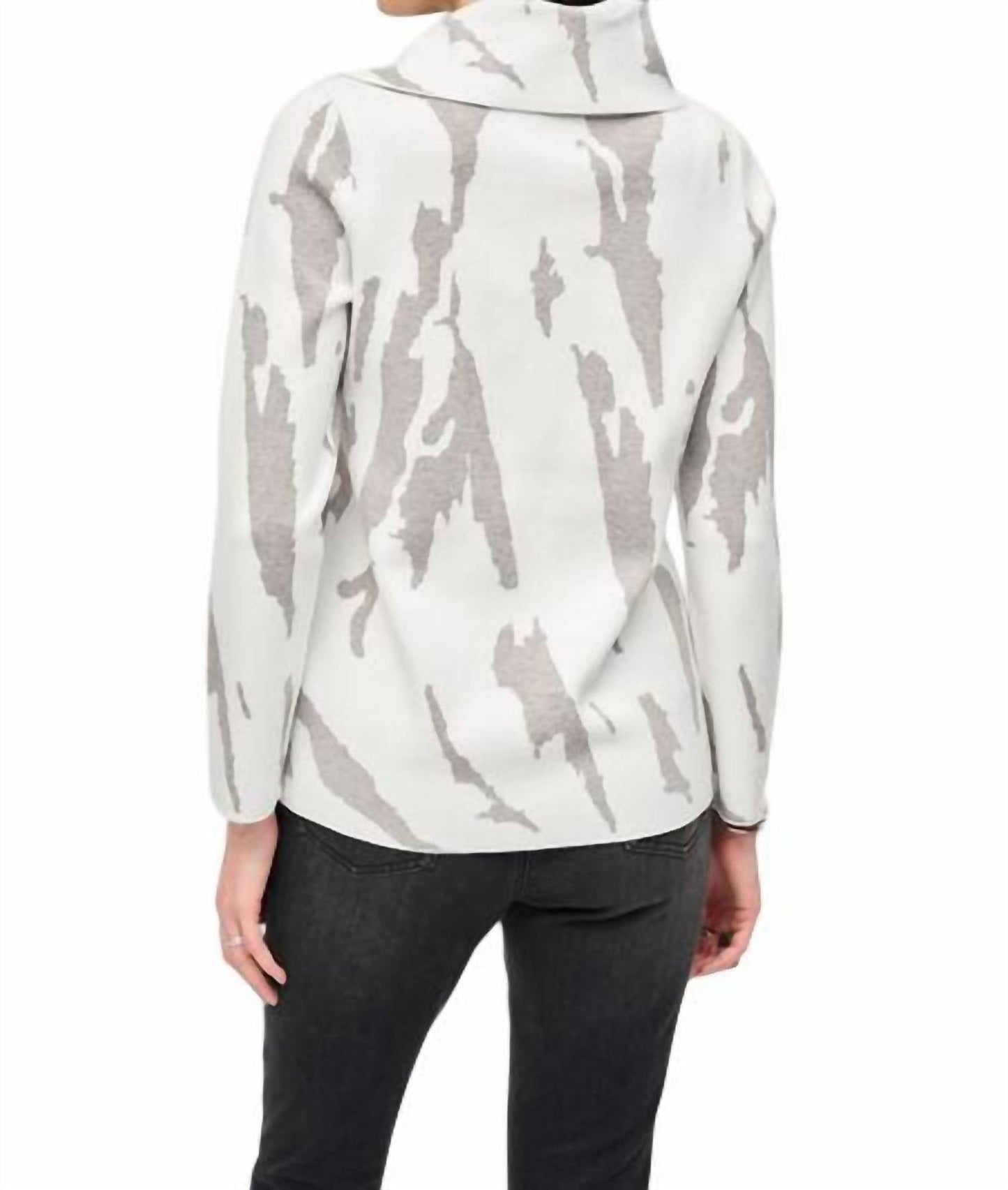 Joseph Ribkoff - Cowl Neck Abstract Top