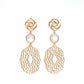 Avenue Chic - Women's Filigree Pendant Earrings