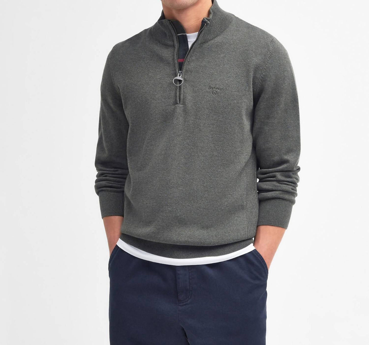 Barbour - Men's Cotton Half Zip Sweater