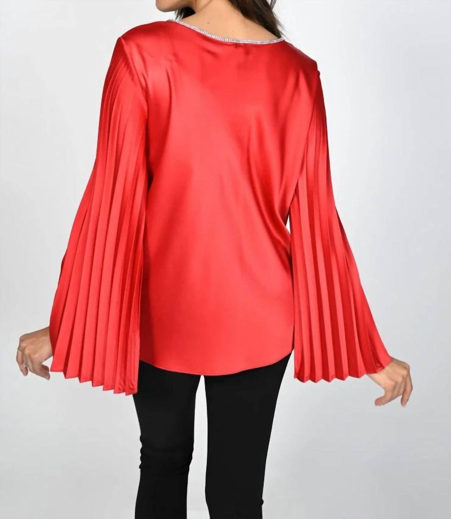 Frank Lyman - Pleated Sleeve Woven Top