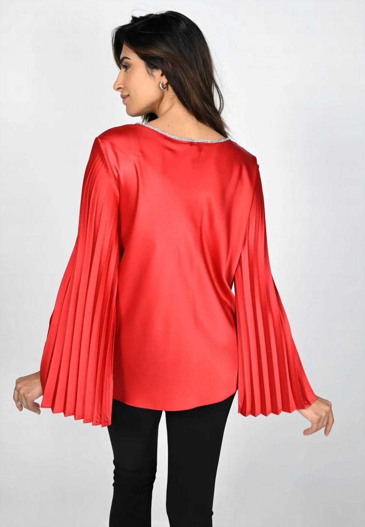 Frank Lyman - Pleated Sleeve Woven Top