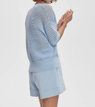 Varley - Callie V-neck Short Sleeve Knit Top