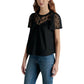 Steve Madden - Fraisa Floral Lace Illusion Cotton Top