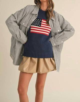 Klesis - Striped Padded Oversized Shacket