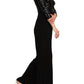 Adrianna Papell - Sequin Faux Wrap Jumpsuit