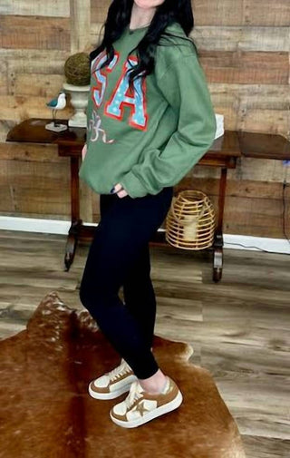 Bella Closet - USA Fleece Sweatshirt