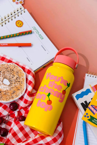 Ban.Do - Unisex Cherry On Top Stainless Steel Water Bottle