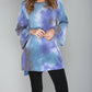 Crepas - Ruffle Sleeve Tie Dye Tunic