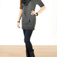 Tough Luv - Cotton Short Sleeve Cowl Neck Tunic Top