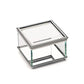 Creative Gifts International - Square Glass Box with Hinged Cover - 3.75"