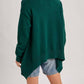 Bluivy - Women's Mock Neck Trapeze Knit Sweater