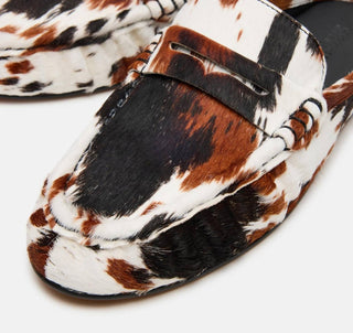 Steve Madden - Women's Rafe Cow Print Slip-on Flat