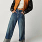 Free People - Final Countdown Cuffed Mid Rise Jeans