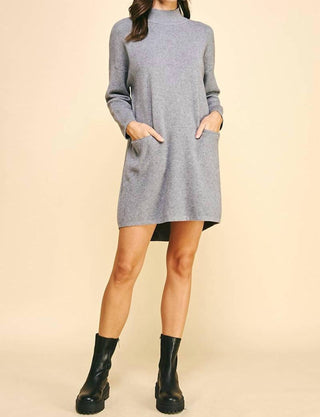 Pinch - Cozy Mock Neck Sweater Dress