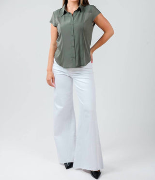 Lola & Sophie - Women's Hybrid Cap Sleeve Shirt