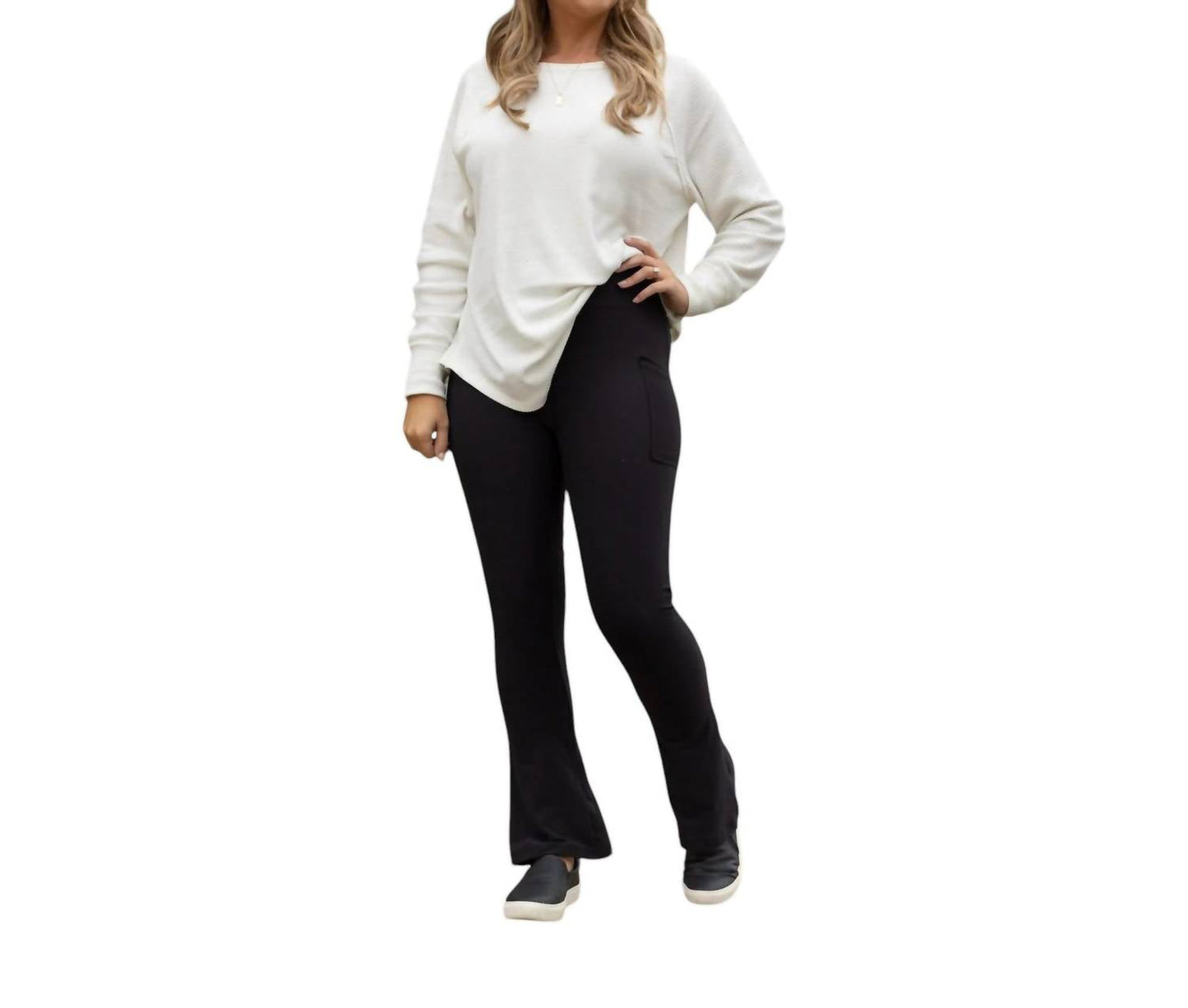 Julia Rose - Flare Leggings With Pockets
