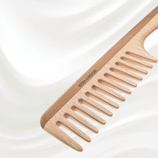 Koh-I-Noor Beauty Usa - Women's Legno Beech And Kotibe Wood Wide Tooth Comb
