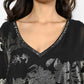 Frank Lyman - Gold Floral Overlay Top - 229212