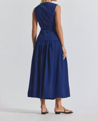 Derek Lam 10 Crosby - Annika Mixed Media Mini Grid Georgette Midi Dress