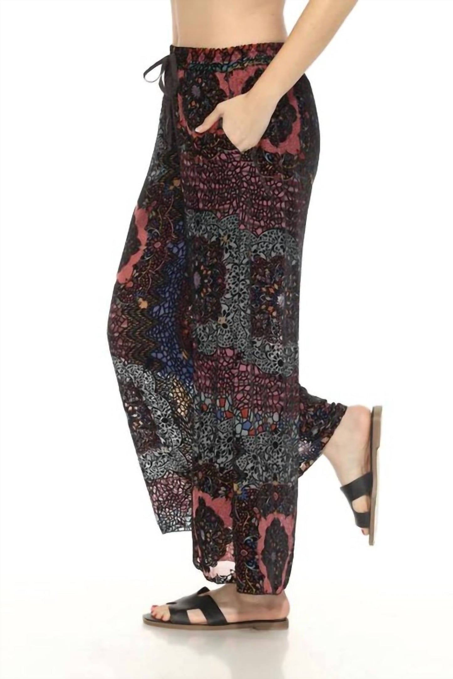 Johnny Was - AXELLE WIDE LEG BURNOUT PANT (LINED)