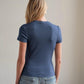 Myles Price - Cap Sleeve Mini Rib Tee