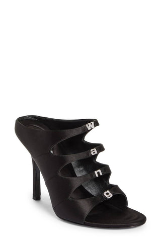 Alexander Wang - Women's Satin Lolita Crystal Embellished Sandal Heels