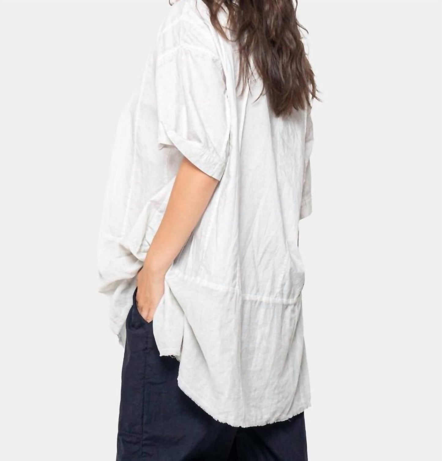 Baci - Ribbed Mixed Material Tunic