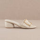 Oasis Society - Tucson Low Heel Sandal With Bamboo Buckle
