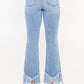 Kancan - Women's High Rise Crop Bootcut Denim Pants