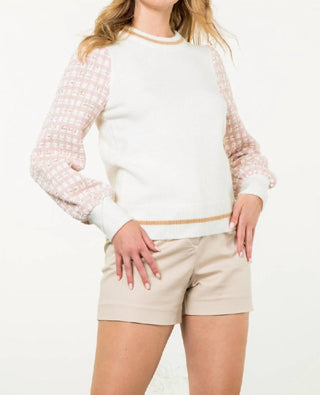 Thml - Tweed Sleeve Sweater