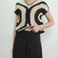 Aaron & Amber - Becky Handmade Crochet Sweater Top