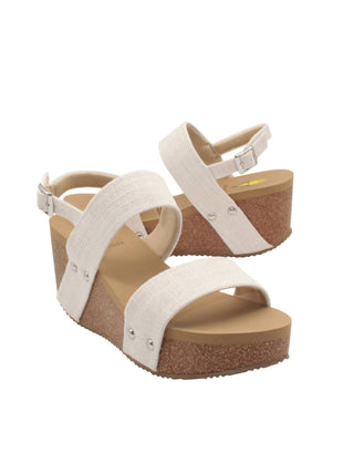 Volatile - Women's Summerlove Linen Strap Wedge Sandal