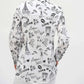 Joseph Ribkoff - Woven Conversational Print Fit And Flare Blouse