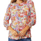 Double Take - Floral Elegance Puff Sleeve Blouse