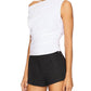 Good American - Poplin Off Shoulder Top