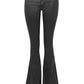Topshop - Jamie Flare Moto Sateen High Waisted Stretch Jeans