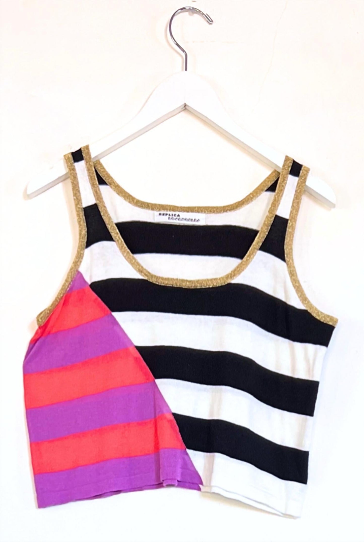 Replica Los Angeles - Slice Stripe Cropped Tank Top