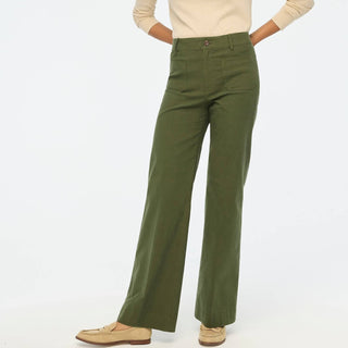 J.Crew - Lizzie High-rise Patch-pocket Wide-leg Pant - Petite