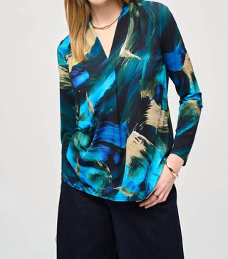 Joseph Ribkoff - Silky Knit Abstract Top