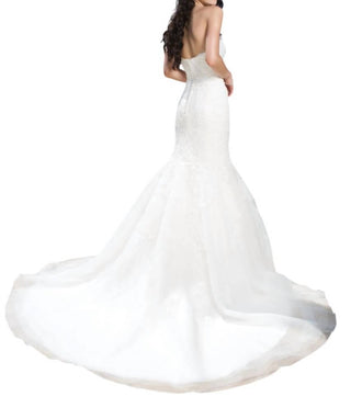 Justin Alexander - Beaded Lace Mermaid Dress