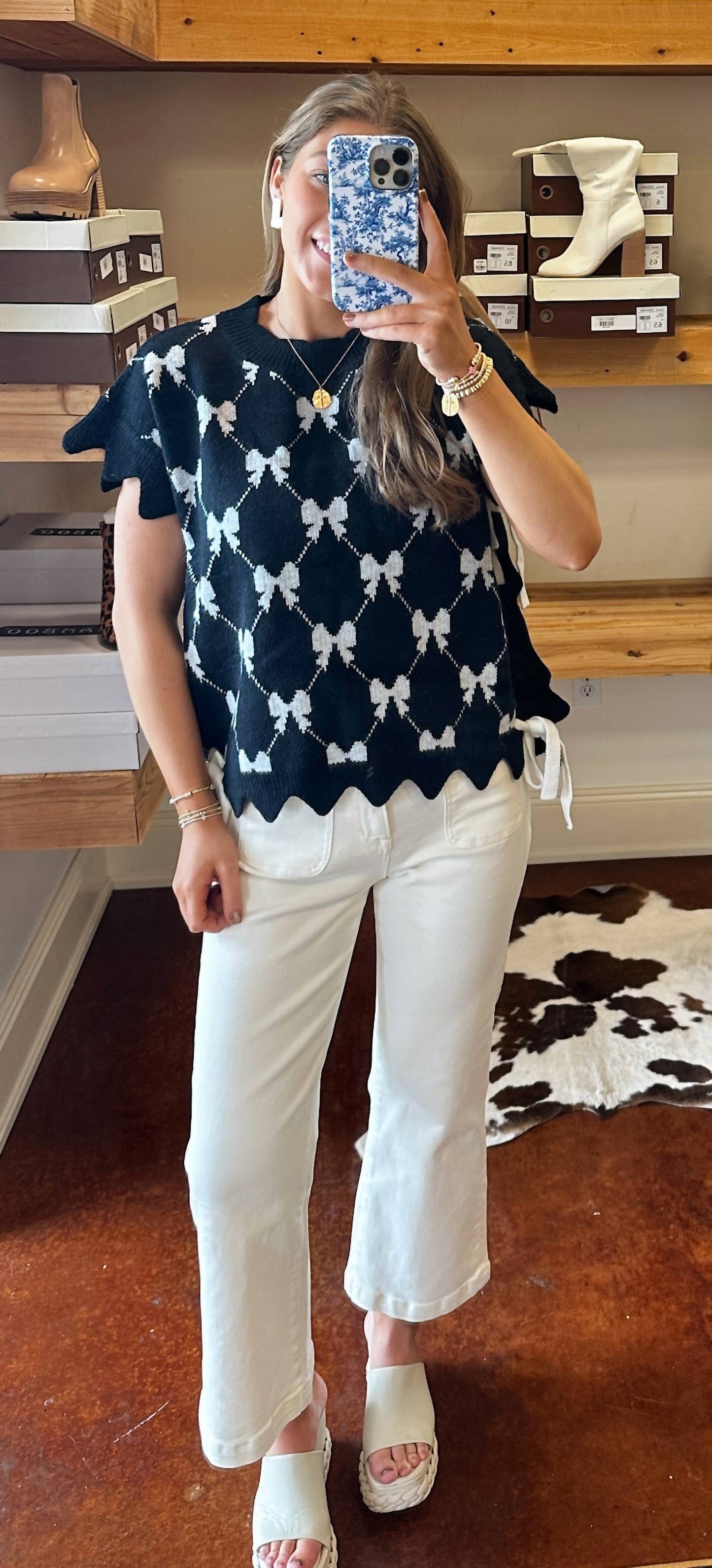 Bibi - The Marie Bow Sweater Vest