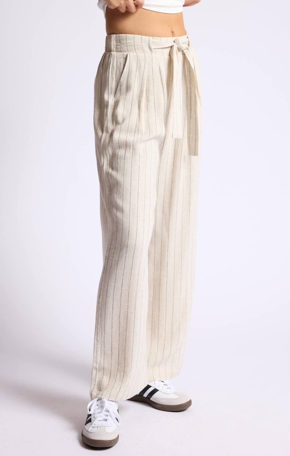 Sage The Label - Baked Goods Belted Front Pleat Crop Pant