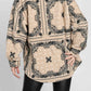 Elleborn - Paisley Sherpa Button Down Jacket